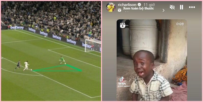 Richarlison đăng tải video meme một đứa trẻ đang khóc